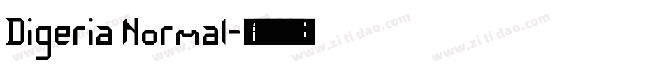 Digeria Normal字体转换